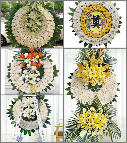 云南昆明盘龙区阿子营街道侯家营村花圈速递